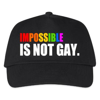 impossible is not gay - Casquette de baseball Enfant - noir - Devant