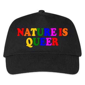 Nature is queer - Kids’ Baseball Cap - black - Front