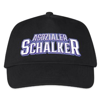 Asozialer Schalker | Gelsenkirchen Schalke - Kinder Basecap - Schwarz - Vorne