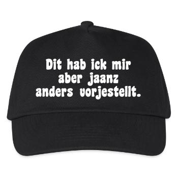 Berliner Mundart Spruch - Kinder Basecap - Schwarz - Vorne