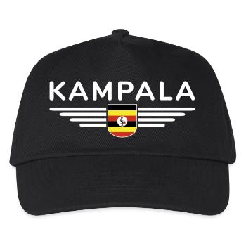 Kampala T-shirt for Uganda fans - Kids’ Baseball Cap - black - Front