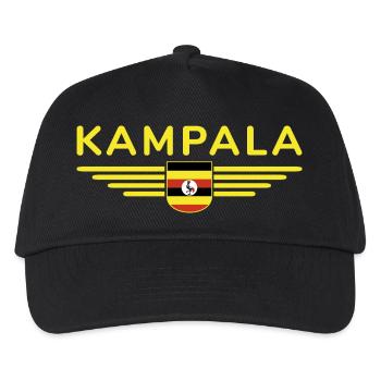 Kampala T-shirt for Uganda fans - Kids’ Baseball Cap - black - Front