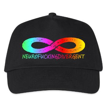 NEUROFUCKINGDIVERGENT - Kids’ Baseball Cap - black - Front