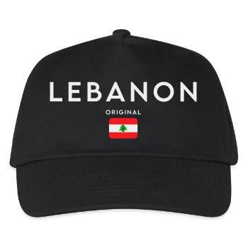 Flag of Lebanon, Lebanese Pride - Kids’ Baseball Cap - black - Front