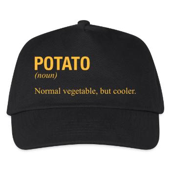 POTATO Kartoffel - Kids’ Baseball Cap - black - Front