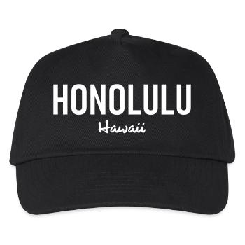 Honolulu - Hawaï - États-Unis - États-Unis d’Amérique - Casquette de baseball Enfant - noir - Devant