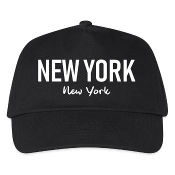 New York - USA - United States of America Amerika - Kinder Basecap - Schwarz - Vorne
