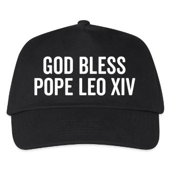 Que Dieu bénisse le pape Léon XIV - Casquette de baseball Enfant - noir - Devant