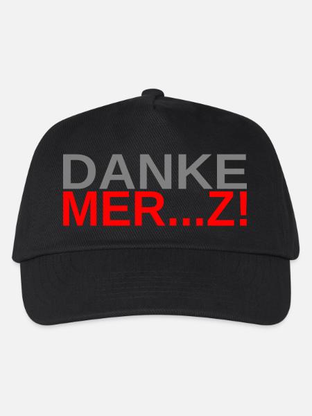 Danke Merz! - Kinder Basecap - Schwarz
