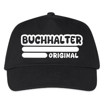 Buchhalter - Kinder Basecap - Schwarz - Vorne