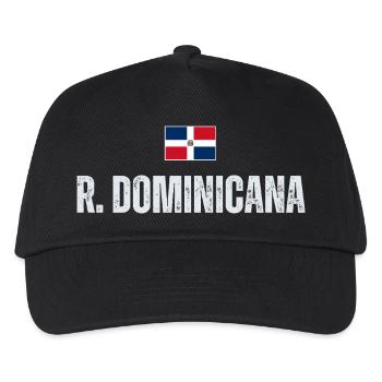 Dominikanische Pride, ich liebe die Dominikanische Republik - Kinder Basecap - Schwarz - Vorne