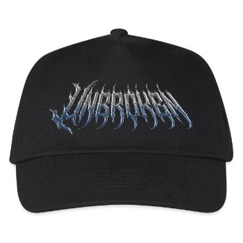 Ininterrompu - texte chromé métallique froid - Casquette de baseball Enfant - noir - Devant