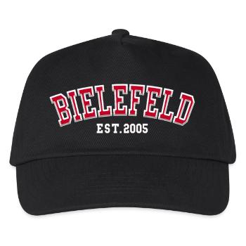 Bielefeld gegründet 2005 - Kinder Basecap - Schwarz - Vorne