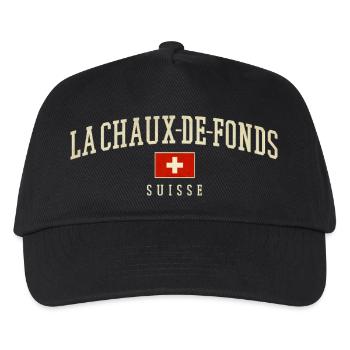 La Chaux-de-Fonds Swiss Crest - Kinder Basecap - Schwarz - Vorne
