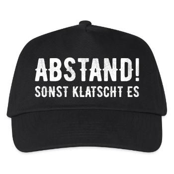 Distance otherwise it will clap - Kids’ Baseball Cap - black - Front
