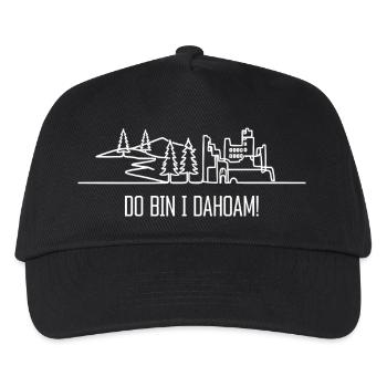 Dahoam - Baden proverb dialect Black Forest - Kids’ Baseball Cap - black - Front