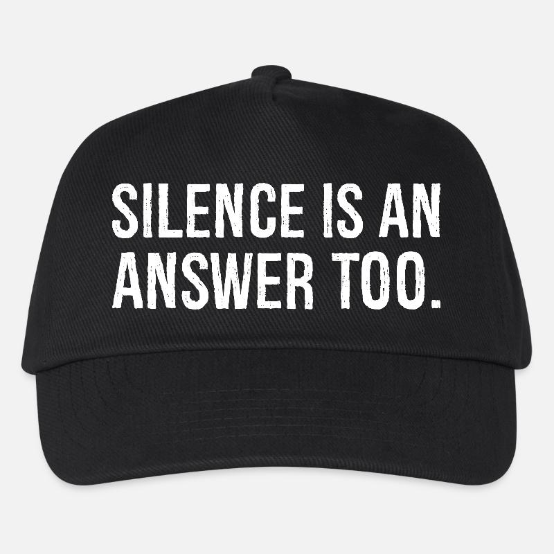 Le silence est aussi une réponse - Casquette de baseball Enfant - noir