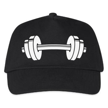 Dumbbell icon - Kids’ Baseball Cap - black - Front