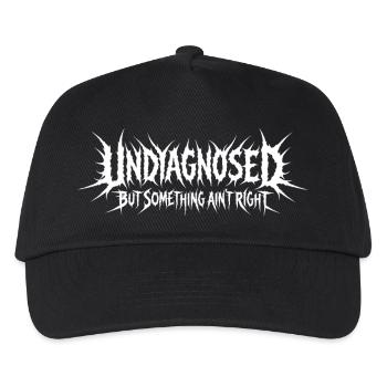Not diagnosed, but something is wrong - Kids’ Baseball Cap - black - Front