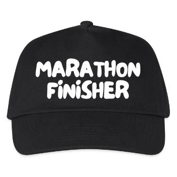 Marathon-Finisher - Kinder Basecap - Schwarz - Vorne