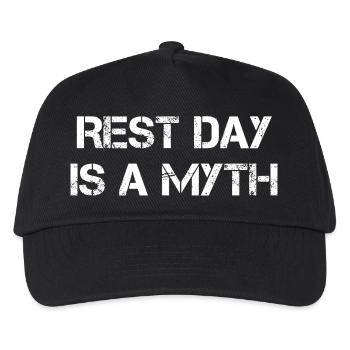 Rest Day Is a Myth - Kids’ Baseball Cap - black - Front