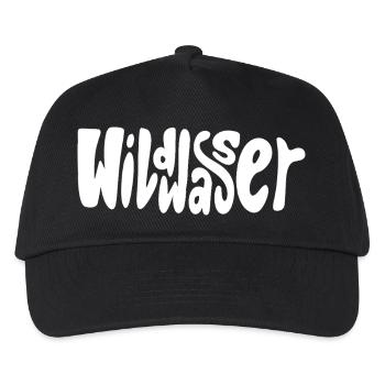 Lettrage en eaux vives - Casquette de baseball Enfant - noir - Devant