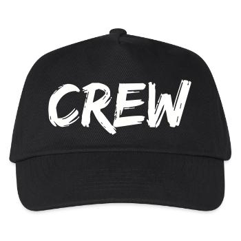 crew - Kinder Basecap - Schwarz - Vorne