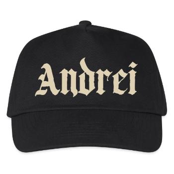 Andrei Gotische Schrift - Kinder Basecap - Schwarz - Vorne