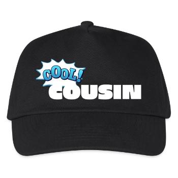 Cool Cousin Statement-Design für den Cousin - Kinder Basecap - Schwarz - Vorne