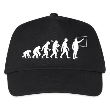 Lehrer Evolution Für Lehrer Professoren - Kinder Basecap - Schwarz - Vorne
