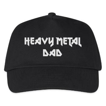 heavy metal dad - Kinder Basecap - Schwarz - Vorne