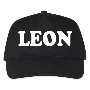 Leon - Kinder Basecap - Schwarz - Vorne