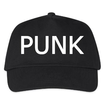 Punk - Kinder Basecap - Schwarz - Vorne