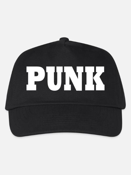 Punk - Kinder Basecap - Schwarz