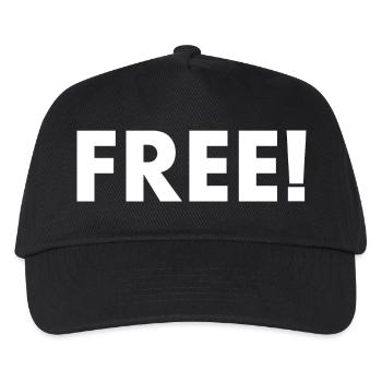 Free - Kids’ Baseball Cap - black - Front