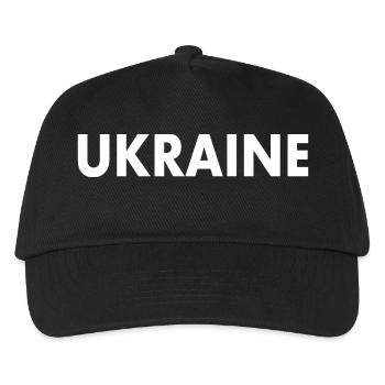 Ukraine - Kinder Basecap - Schwarz - Vorne