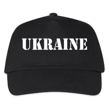 Ukraine - Kinder Basecap - Schwarz - Vorne