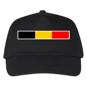 Belgien - Kinder Basecap - Schwarz - Vorne