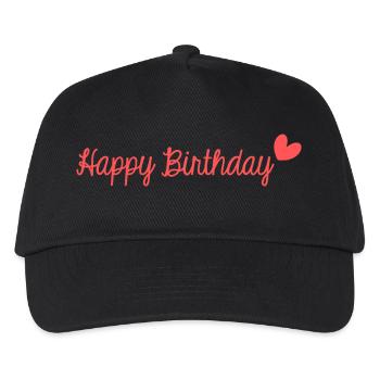 JAHRESTAG. ALLES GUTE ZUM GEBURTSTAG!. ALLES GUTE ZUM GEBURTSTAG!. - Kinder Basecap - Schwarz - Vorne