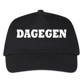 Dagegen - Kinder Basecap - Schwarz - Vorne