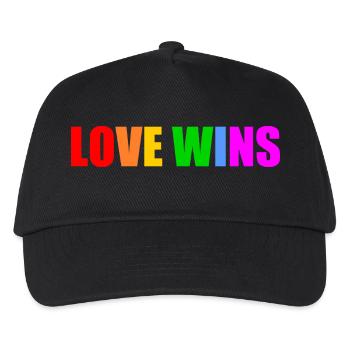 Love wins - Kinder Basecap - Schwarz - Vorne