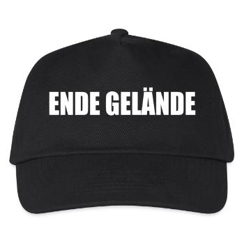 Ende gelände - Kinder Basecap - Schwarz - Vorne