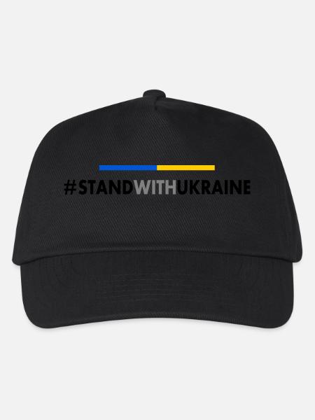 Stand with ukraine - Kinder Basecap - Schwarz