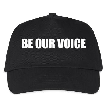 Be our voice - Kids’ Baseball Cap - black - Front
