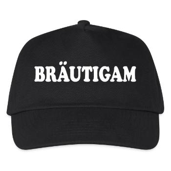 bräutigam - Kinder Basecap - Schwarz - Vorne