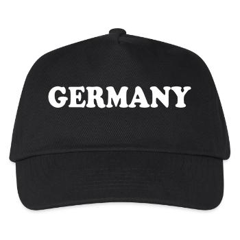 Deutschland - Kinder Basecap - Schwarz - Vorne