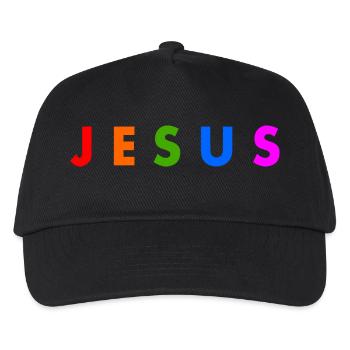 Jesus - Kinder Basecap - Schwarz - Vorne