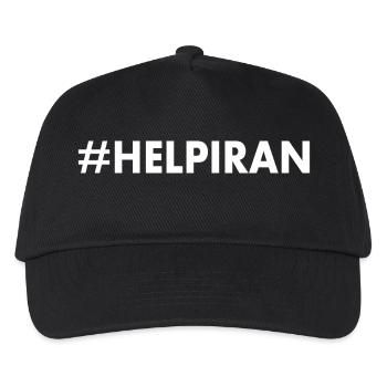 Help iran - Kids’ Baseball Cap - black - Front