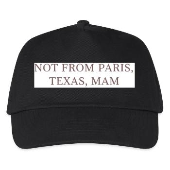 Pas de Paris, Texas, maman ! - Casquette de baseball Enfant - noir - Devant