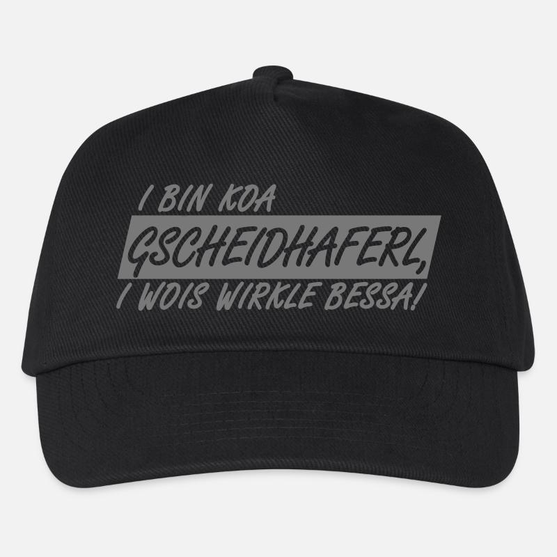 GSCHEIDHAFERL - I WOIS WIRKLE BESSA, 1fb - Kinder Basecap - Schwarz